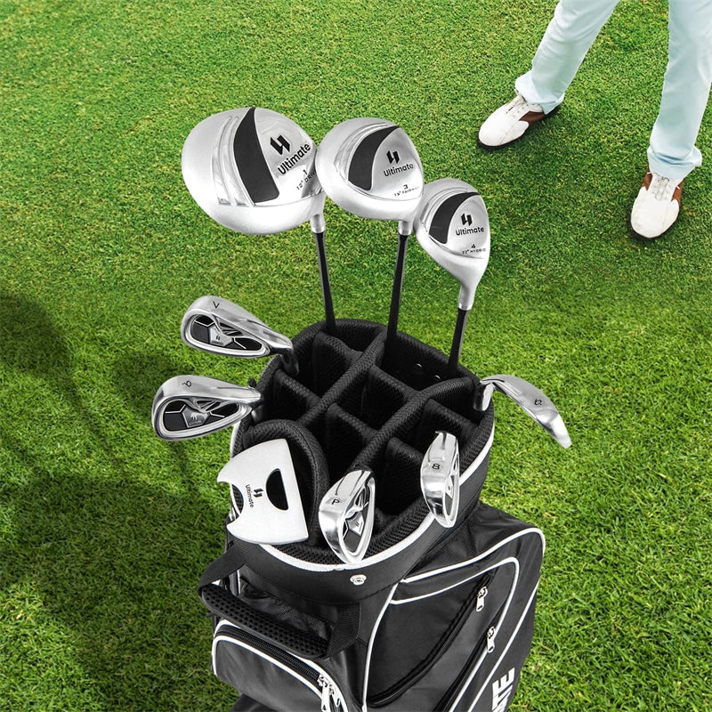 Women's Complete Golf Club Set, 14 Piece Right Hand Golf Club Package Set with 460cc Driver, Fairway Wood, Hybrid, Irons, Putter & Stand Bag