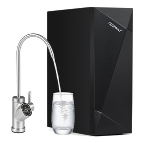 AW-RB20  Alkaline PH+ Reverse Osmosis Water Filter, 8-Stage 800 GPD Tankless Under Sink RO System, Smart LED Faucet, 2:1 Pure to Drain Ratio