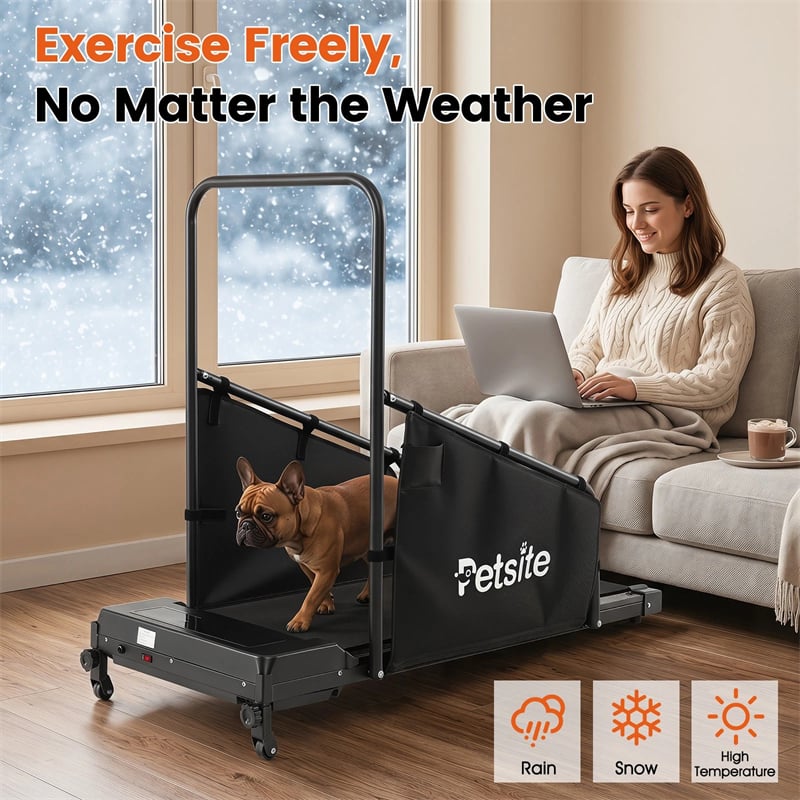 Dog Treadmill for Small Medium Dogs, Indoor Pet Running Machine with Remote Control & LCD Display, Quiet Walking Pad 220 LBS Dog Exercise Equipment