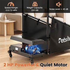 Dog Treadmill for Small Medium Dogs, Indoor Pet Running Machine with Remote Control & LCD Display, Quiet Walking Pad 220 LBS Dog Exercise Equipment