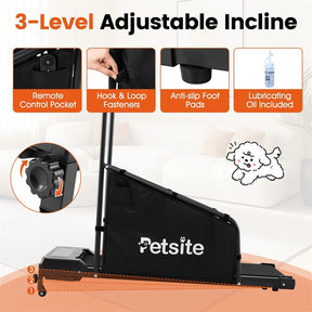 Dog Treadmill for Small Medium Dogs, Indoor Pet Running Machine with Remote Control & LCD Display, Quiet Walking Pad 220 LBS Dog Exercise Equipment