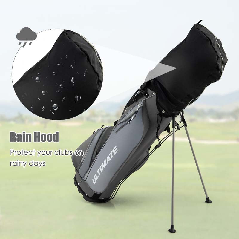 Men's Right Hand Complete Golf Clubs Set, 10 Pieces Golf Club Package Set with 460CC Alloy Driver, Fairway Wood, Putter & Golf Stand Bag