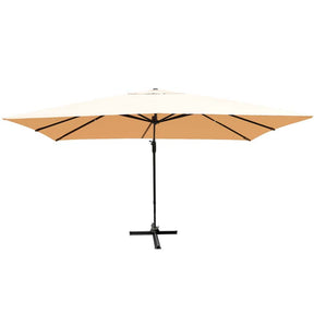 10 x 13FT Patio Umbrella Outdoor Rectangular Cantilever Umbrella for Market, Hanging Offset Umbrella with 360° Rotation