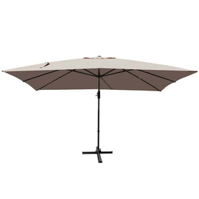 10 x 13FT Patio Umbrella Outdoor Rectangular Cantilever Umbrella for Market, Hanging Offset Umbrella with 360° Rotation