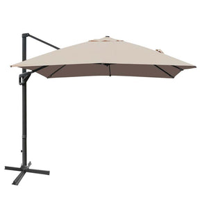 10 x 13FT Patio Umbrella Outdoor Rectangular Cantilever Umbrella for Market, Hanging Offset Umbrella with 360° Rotation