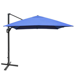 10 x 13FT Patio Umbrella Outdoor Rectangular Cantilever Umbrella for Market, Hanging Offset Umbrella with 360° Rotation