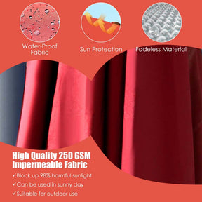 10 x 13FT Patio Umbrella Outdoor Rectangular Cantilever Umbrella for Market, Hanging Offset Umbrella with 360° Rotation