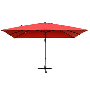 10 x 13FT Patio Umbrella Outdoor Rectangular Cantilever Umbrella for Market, Hanging Offset Umbrella with 360° Rotation