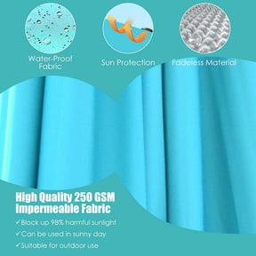 10 x 13FT Patio Umbrella Outdoor Rectangular Cantilever Umbrella for Market, Hanging Offset Umbrella with 360° Rotation