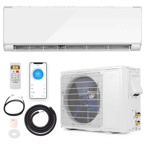 12000 BTU 22 SEER2 WiFi Mini Split Air Conditioner & Heater, 208-230V Inverter Ductless AC Heat Pump, Works with Alexa, Cools up to 750 Sq Ft