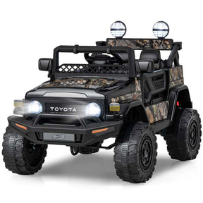 Licensed Toyota FJ Cruiser Kids Ride on Truck, 12V 7Ah Battery Powered Electric Toy Car w/Remote Control, Shock Suspension