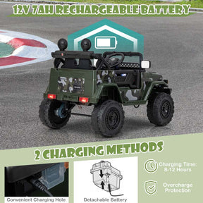 Licensed Toyota FJ Cruiser Kids Ride on Truck, 12V 7Ah Battery Powered Electric Toy Car w/Remote Control, Shock Suspension