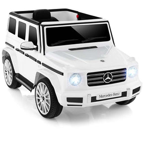 Licensed Mercedes Benz G500 Kids Ride On Car Truck with Rocking Mode, 12V Battery Powered 4WD G Wagon Electric Toy Vehicle