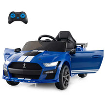 12V Kids Ride-On Car, Licensed Ford Mustang Shelby GT500 Electric Vehicle Racing Car with Remote Control, 2 Speeds & LED Lights for Ages 3-8