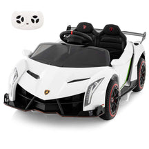 12V Licensed Lamborghini 4WD Kids Ride On Sports Car, Electric Vehicle with Remote Control, 3 Speeds, Hydraulic Doors, LED Lights & Music