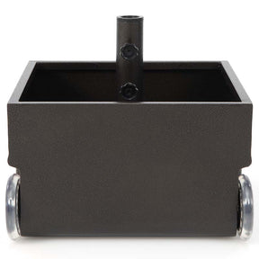 170 lbs 2-in-1 Patio Fillable Umbrella Base, Heavy Duty Umbrella Stand with Wheels, Planter Box & Drainage Hole for Patio Garden Poolside