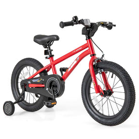16 Inch Kids Bike Bicycle with Training Wheels & Adjustable Saddle for 4-7 Years Old Boys Girls, Heavy-Duty Steel Frame Children Sport Mtb