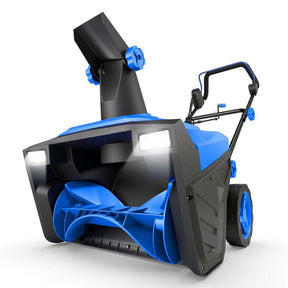 20" 120V 15A Corded Electric Snow Blower, Walk-Behind Snow Thrower w/ 180° Rotating Chute, Dual LED Lights, 30 FT Throw for Driveway & Sidewalk