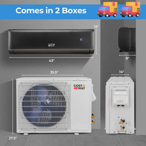 24000 BTU 21 SEER2 Wifi Mini Split Air Conditioner & Heater, Energy Star Certified 208-230V Inverter Ductless AC Heat Pump for Rooms 1500 Sq Ft