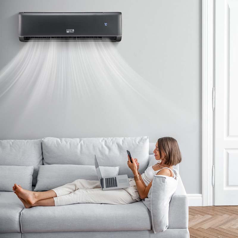 24000 BTU 21 SEER2 Wifi Mini Split Air Conditioner & Heater, Energy Star Certified 208-230V Inverter Ductless AC Heat Pump for Rooms 1500 Sq Ft