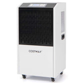 250 Pints Portable Commercial Dehumidifier with Drain Hose & 4 Wheels, Heavy Duty Industrial Dehumidifier for Basement Warehouse