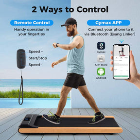 3-in-1 2.25HP Walking Pad Under Desk Treadmill for Office Home with Smart App Control, Mini Portable Treadmill Pad for Small Space