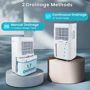 73 Pint Quiet Dehumidifier for 4500 Sq. Ft Home & Basements with 5 Modes, 24H Timer, 3-Color Indicator Light & 1.7 Gal Water Tank