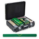600PCS Poker Chip Set, 14 Gram Clay Poker Chips with Carrying Case & Automatic Card Shuffler for Texas Holdem, Blackjack, Casino, Card Games