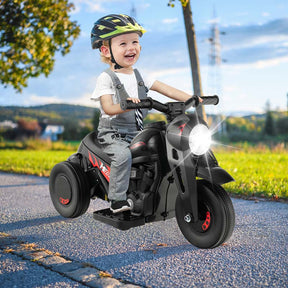 6V Kids Ride On Motorcycle with Bubble Maker, Battery Powered 3-Wheel Electric Motorcycle with LED Headlight & Music for Toddlers Gift