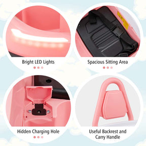 Toddler Ride on Bumper Car for Kids, 6V Electric Ride on Toy w/ 360° Spinning, Dual Motors, 2 Speeds, Music & LED Lights