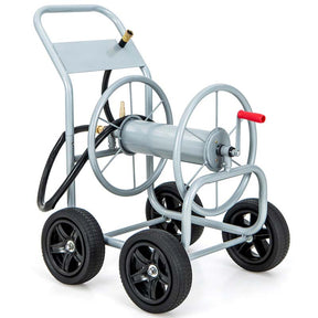 Garden Hose Reel Cart Holds 330 FT of 3/4" or 5/8” & 400 FT of 1/2" Hose, Heavy Duty Yard Water Planting Cart