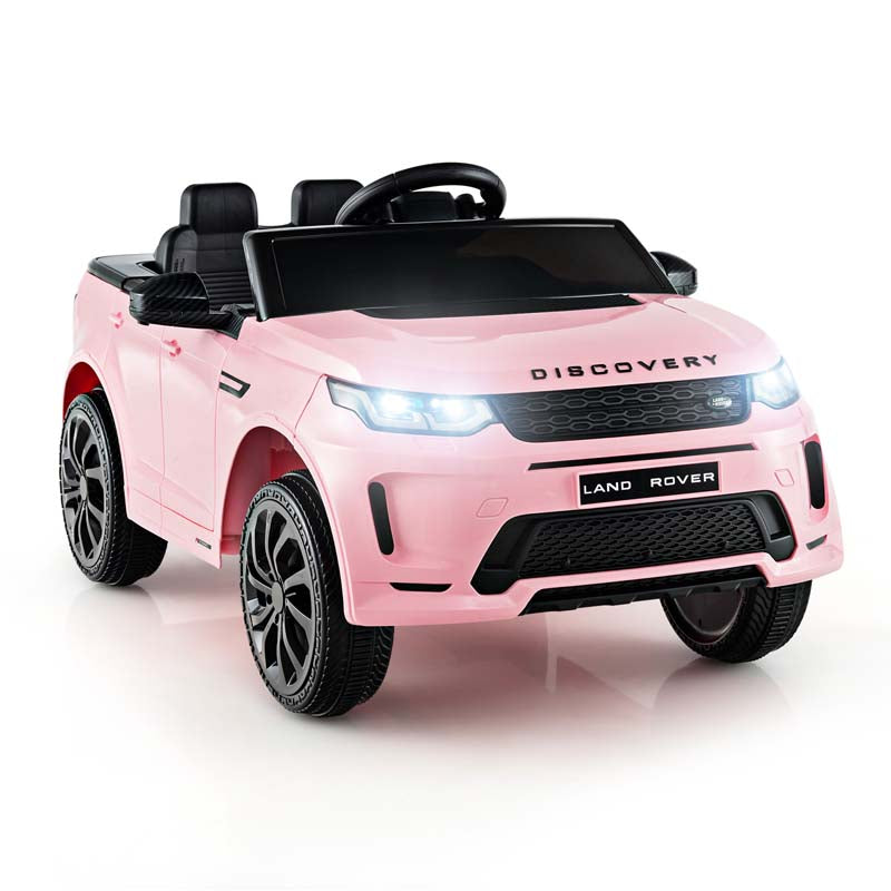 12V Kids Ride On Car, Licensed Land Rover Electric Vehicle Toy Car with Remote Control, LED Lights, Lockable Doors & Slow Start System