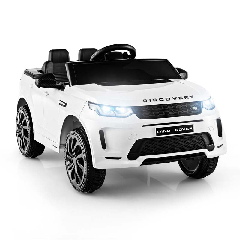 12V Kids Ride On Car, Licensed Land Rover Electric Vehicle Toy Car with Remote Control, LED Lights, Lockable Doors & Slow Start System