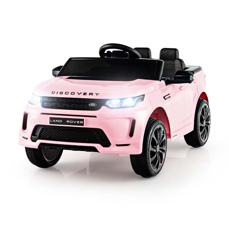 12V Kids Ride On Car, Licensed Land Rover Electric Vehicle Toy Car with Remote Control, LED Lights, Lockable Doors & Slow Start System