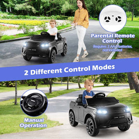 12V Kids Ride On Car, Licensed Land Rover Electric Vehicle Toy Car with Remote Control, LED Lights, Lockable Doors & Slow Start System