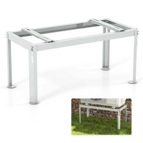 Mini Split Ground Stand for 9000-36000 BTU Ductless Air Conditioners, Heavy Duty Adjustable Outdoor AC Unit Bracket
