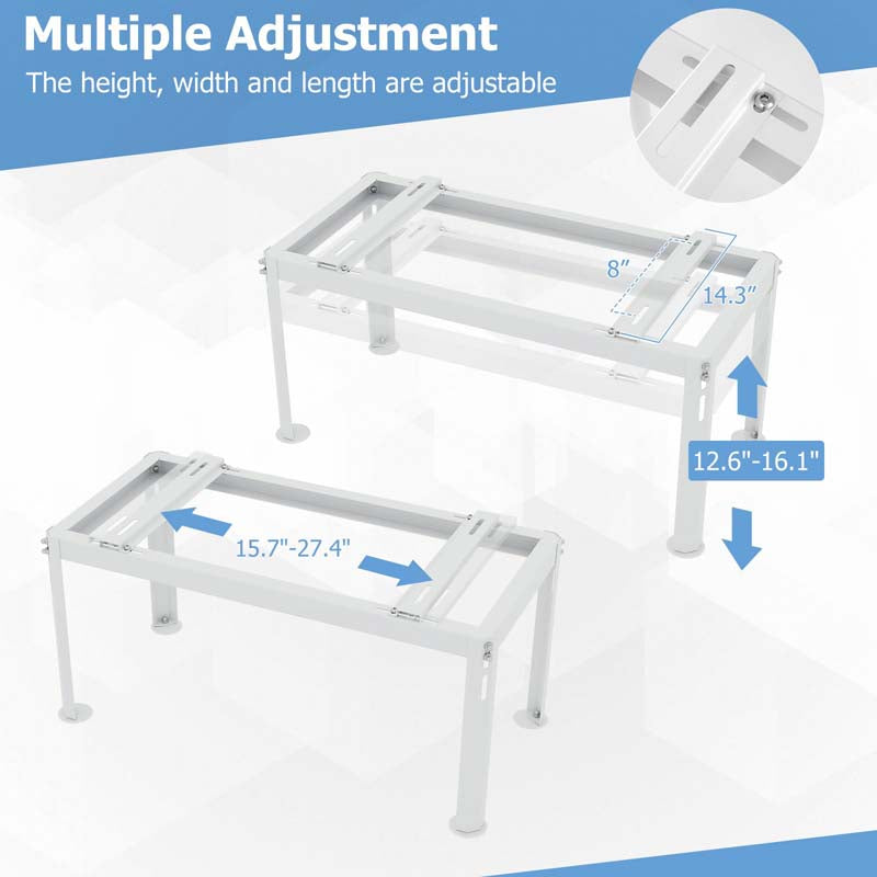 Mini Split Ground Stand for 9000-36000 BTU Ductless Air Conditioners, Heavy Duty Adjustable Outdoor AC Unit Bracket