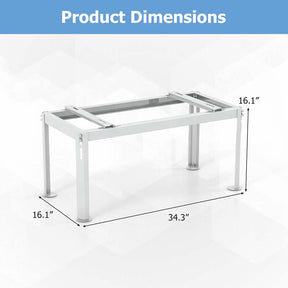 Mini Split Ground Stand for 9000-36000 BTU Ductless Air Conditioners, Heavy Duty Adjustable Outdoor AC Unit Bracket