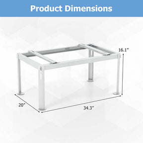 Mini Split Ground Stand for 9000-36000 BTU Ductless Air Conditioners, Heavy Duty Adjustable Outdoor AC Unit Bracket