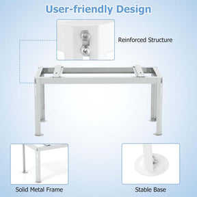 Mini Split Ground Stand for 9000-36000 BTU Ductless Air Conditioners, Heavy Duty Adjustable Outdoor AC Unit Bracket