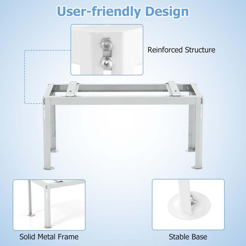 Mini Split Ground Stand for 9000-36000 BTU Ductless Air Conditioners, Heavy Duty Adjustable Outdoor AC Unit Bracket