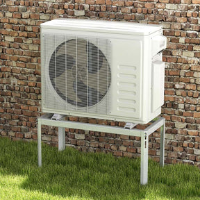 Mini Split Ground Stand for 9000-36000 BTU Ductless Air Conditioners, Heavy Duty Adjustable Outdoor AC Unit Bracket
