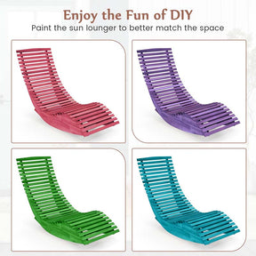 Acacia Wood Outdoor Patio Rocking Chair with Widened Slatted Seat & High Back, Porch Rocker Sun Lounger for Backyard Garden