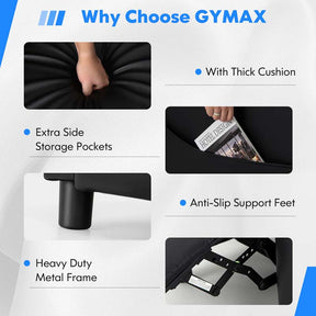 Massage Gaming Recliner with Bluetooth Speaker, Adjustable Footrest & Lumbar Support, Racing Style Gaming Sofa Chair Home Theatre Seating