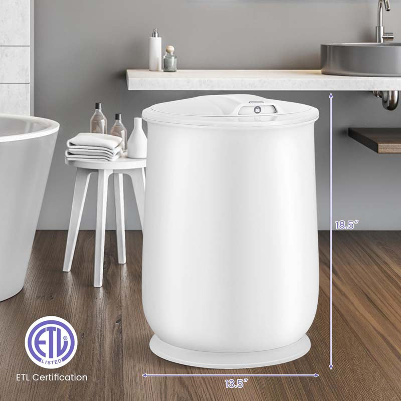 21L Large Towel Warmer Bucket for Bathroom, Hot Towel Heater with Flip-top Lid, Child Safety Lock & Auto Shut Off, Blanket Warmer for Bathrobes