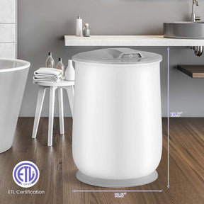 21L Large Towel Warmer Bucket for Bathroom, Hot Towel Heater with Flip-top Lid, Child Safety Lock & Auto Shut Off, Blanket Warmer for Bathrobes
