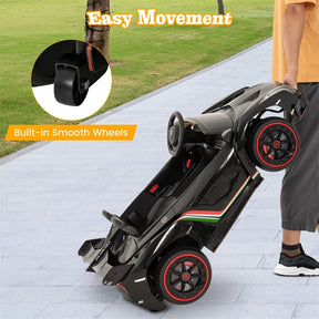 12V Licensed Lamborghini 4WD Kids Ride On Sports Car, Electric Vehicle with Remote Control, 3 Speeds, Hydraulic Doors, LED Lights & Music