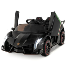 12V Licensed Lamborghini 4WD Kids Ride On Sports Car, Electric Vehicle with Remote Control, 3 Speeds, Hydraulic Doors, LED Lights & Music