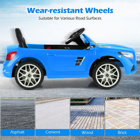 12V Kids Ride On Car, Licensed Mercedes-Benz SL500 Electric Vehicle with Remote Control, Spring Suspension, LED Lights & Music for Boys Girls