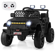 12V Kids Ride On Truck Car, Battery Powered Electric Vehicle with Parental Remote, LED Lights & Music Player for Boys & Girls Aged 3+